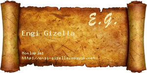 Engi Gizella névjegykártya